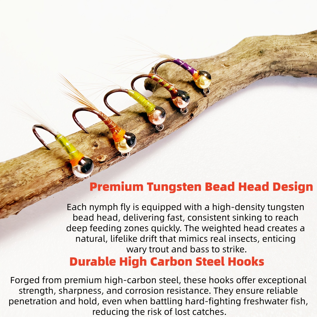 6/9/12PCS Tungsten Bead Head N - Nozzle Tungsten recension och pris