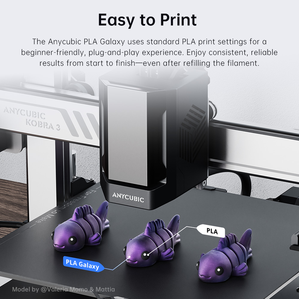 ANYCUBIC PLA Galaxy Filament S - Filament 1.75 recension och pris