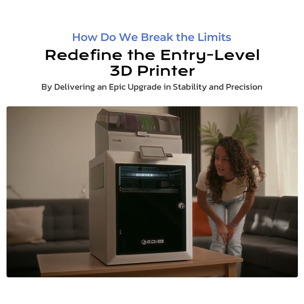 QIDI Q2 3D Printer – Precision - Enclosure 3D Printer recension och pris