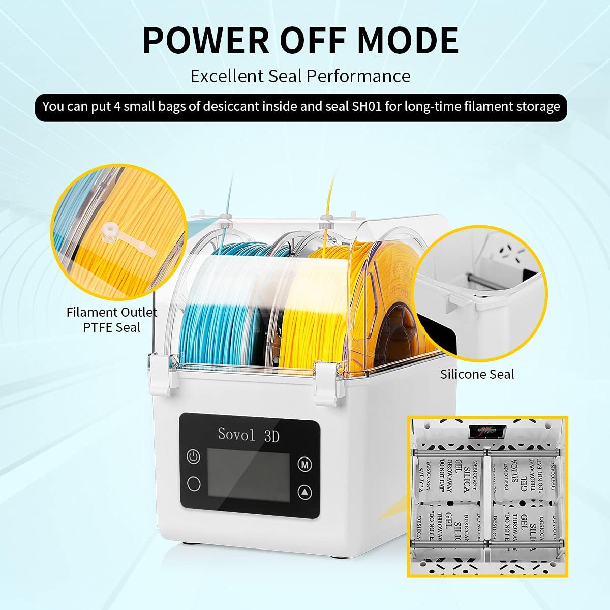 Sovol Filament Dryer 2023, SH0 - Enclosure 3D Printer recension och pris