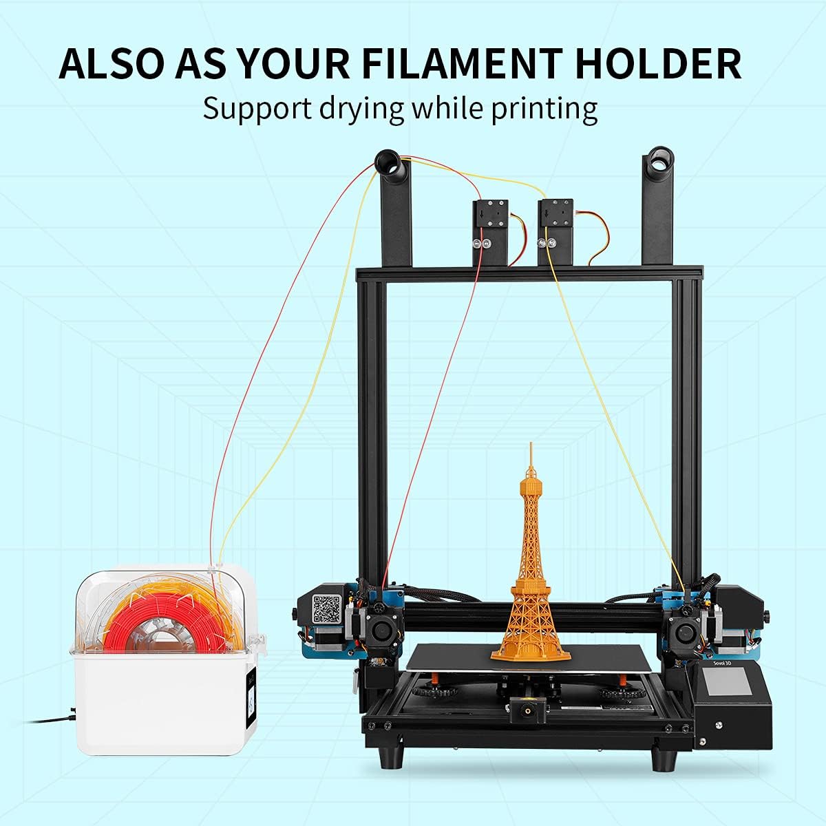Sovol Filament Dryer 2023, SH0 - Enclosure 3D Printer recension och pris