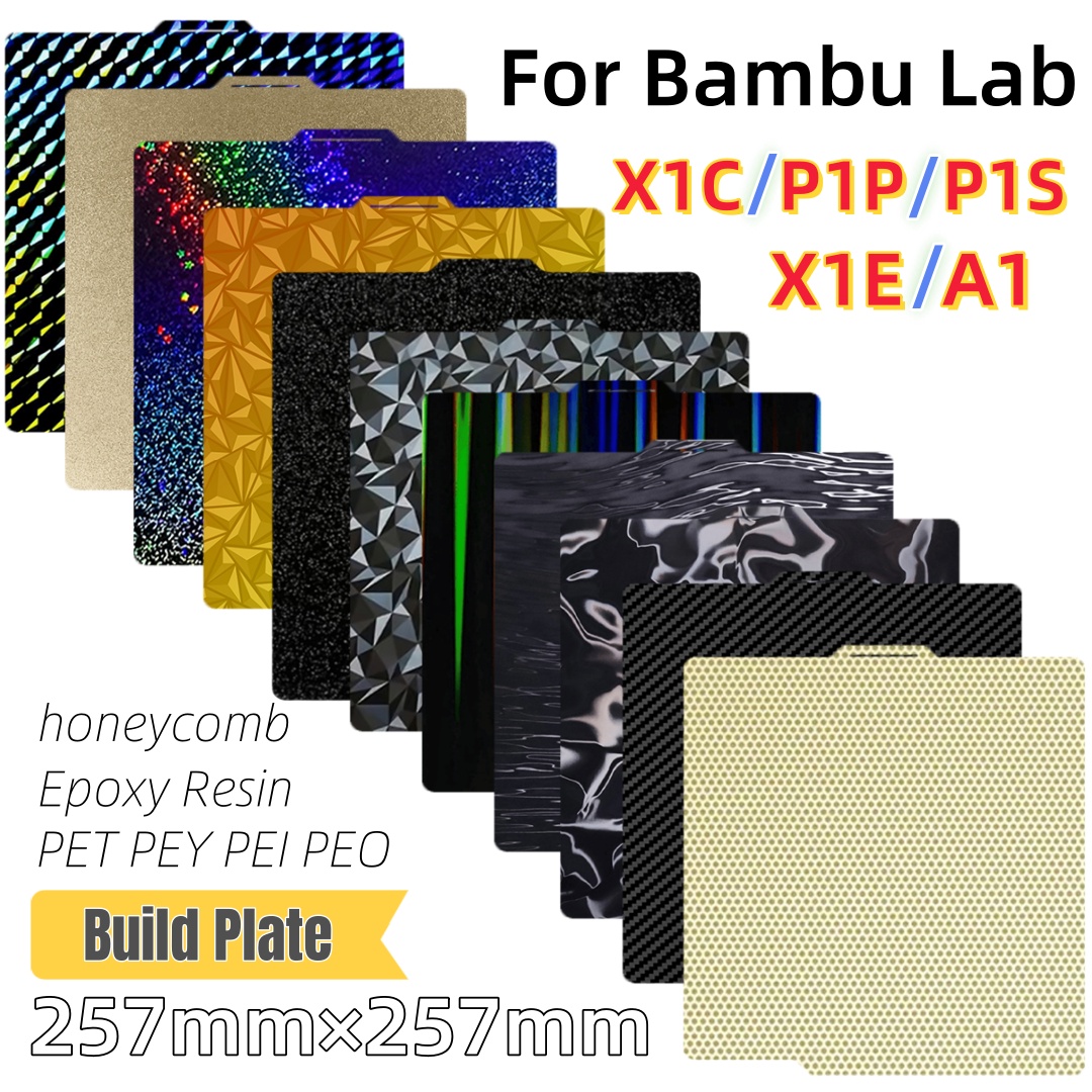 Build Plate 257x257 Spring Ste - 3D Printer Bed recension och pris