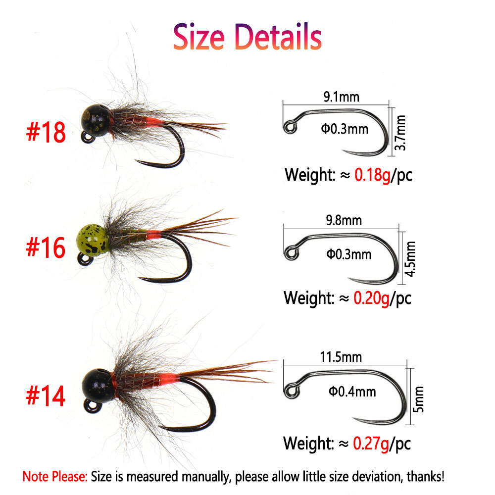 6PCS #14  #16 #18 Fast Sinking - Nozzle Tungsten recension och pris