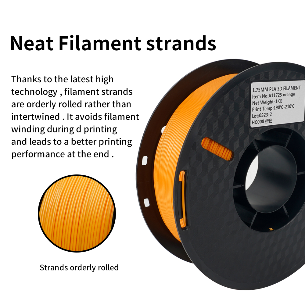 5KG Mix Colors PLA filament 1k - Filament 1.75 recension och pris
