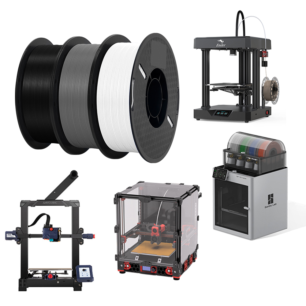 5KG Mix Colors PLA filament 1k - Filament 1.75 recension och pris