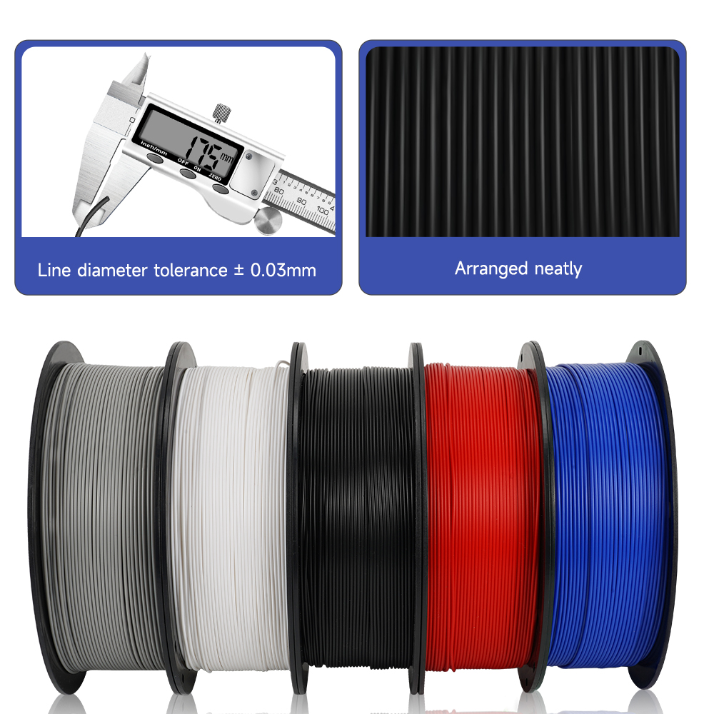 5KG Mix Colors PLA filament 1k - Filament 1.75 recension och pris
