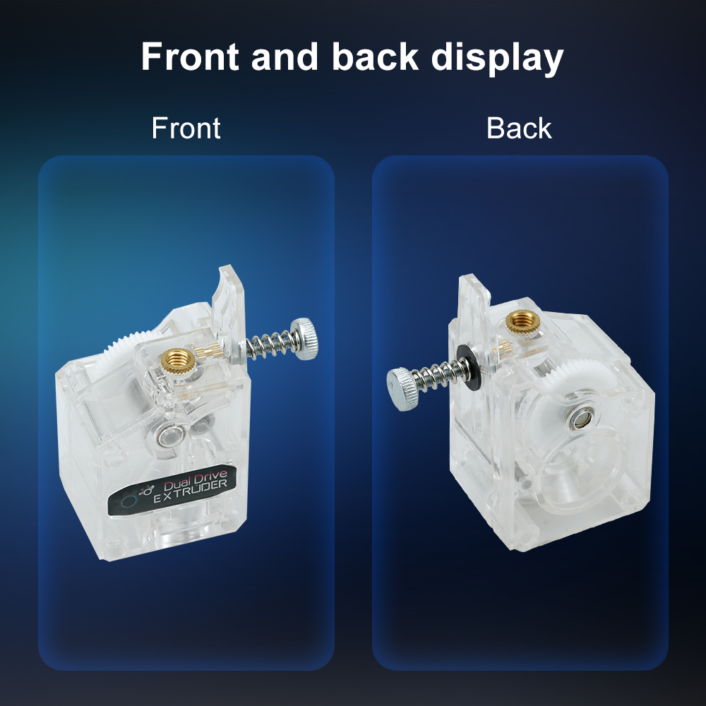 Transparent DDB Dual Drive Gea - Direct Drive Extruder recension och pris