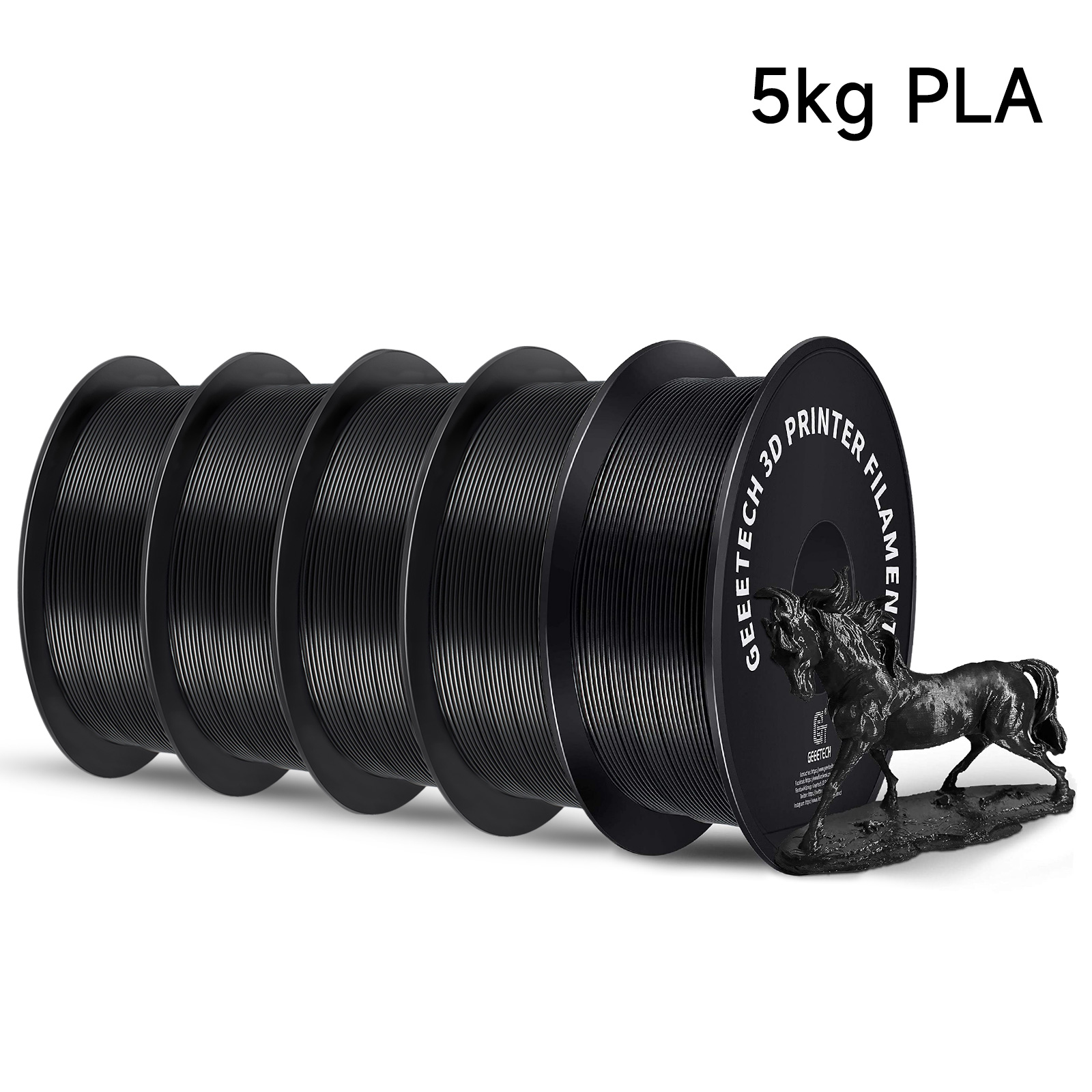 Geeetech 5Kg Standard PLA Fila - Filament 1.75 recension och pris