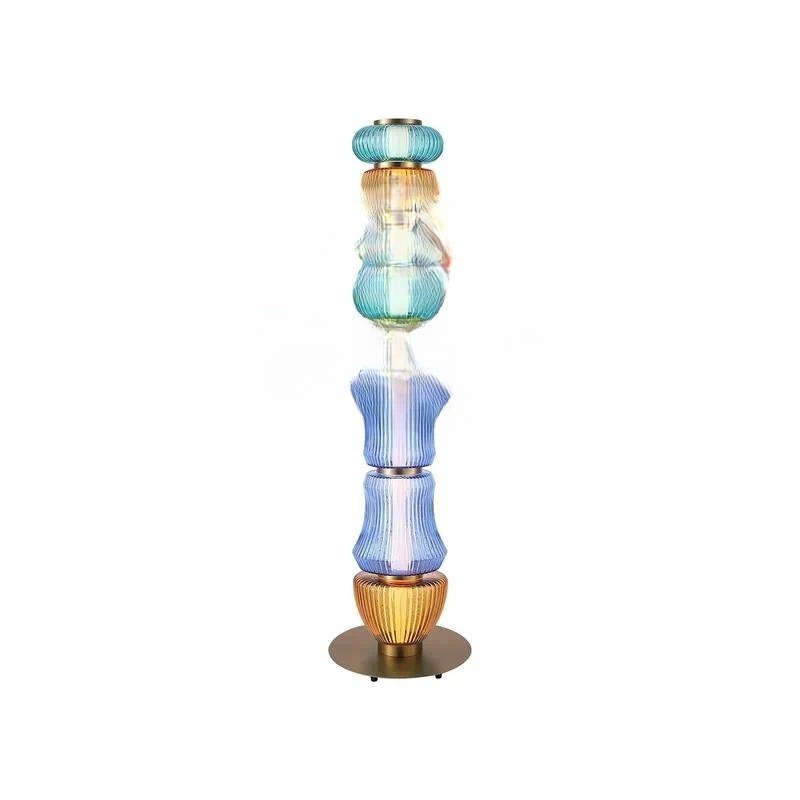Modern Simple Gourd Glass Tabl - Glass Bed recension och pris