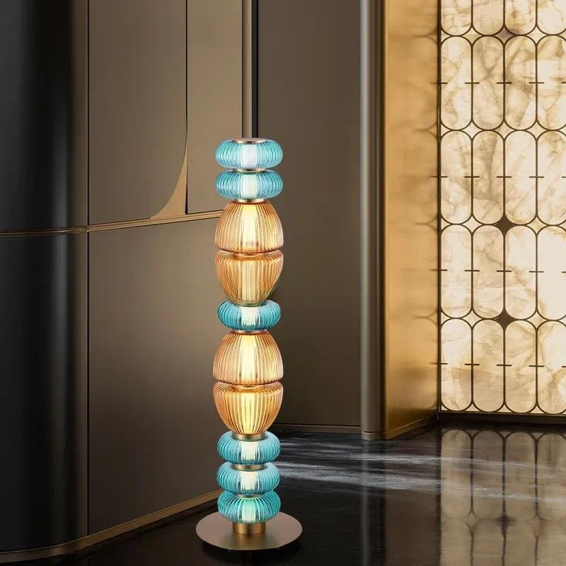 Modern Simple Gourd Glass Tabl - Glass Bed recension och pris