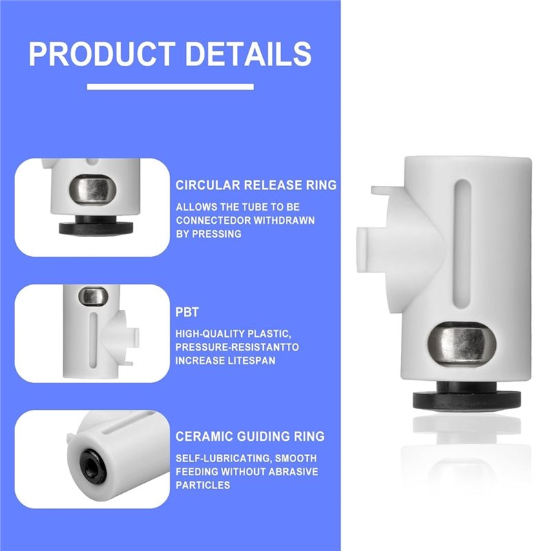 B62B-PTFE Tube Connectors(3Pac - Ptfe Tube recension och pris