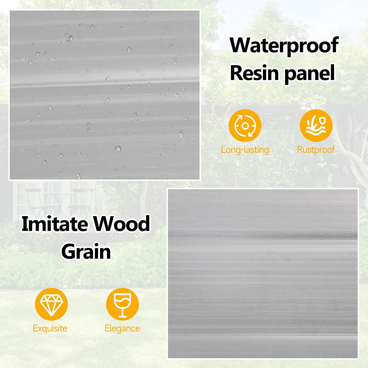 Outdoor Storage Shed 6×4ft Wat - Uv Resin recension och pris